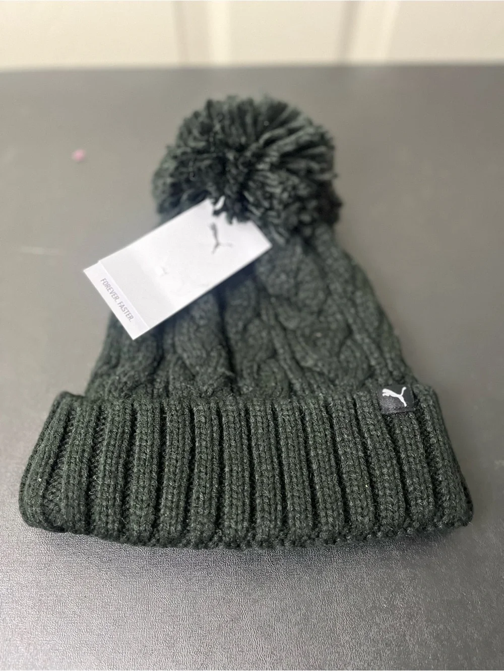 PUMA Black Knit Beanie
